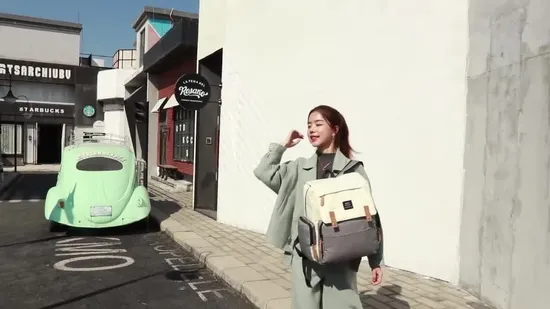 Рюкзак для подгузников Sh2177 Mommy Nappy Travel Lady Baby Laptop Водонепроницаемый женский рюкзак оптом из холста на заказ