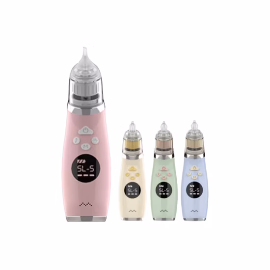 Водонепроницаемый перезаряжаемый детский назальный аспиратор с 5 скоростями, без BPA, силиконовый, электрический, с ЖК-дисплеем